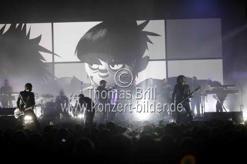 Britische Band Gorillaz gastiert im Rahmen des Electronic Beats Festival auf ihrer 
